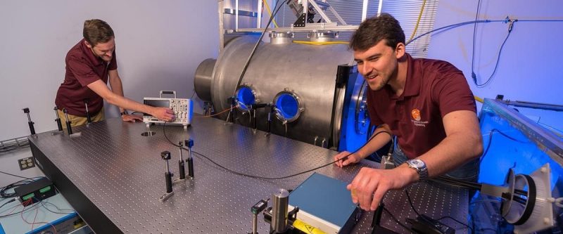 Student researchers engage in fundamental and applied plasma physics experiments using AOE’s state-of-the-art facilities, including the plasma vacuum chamber.